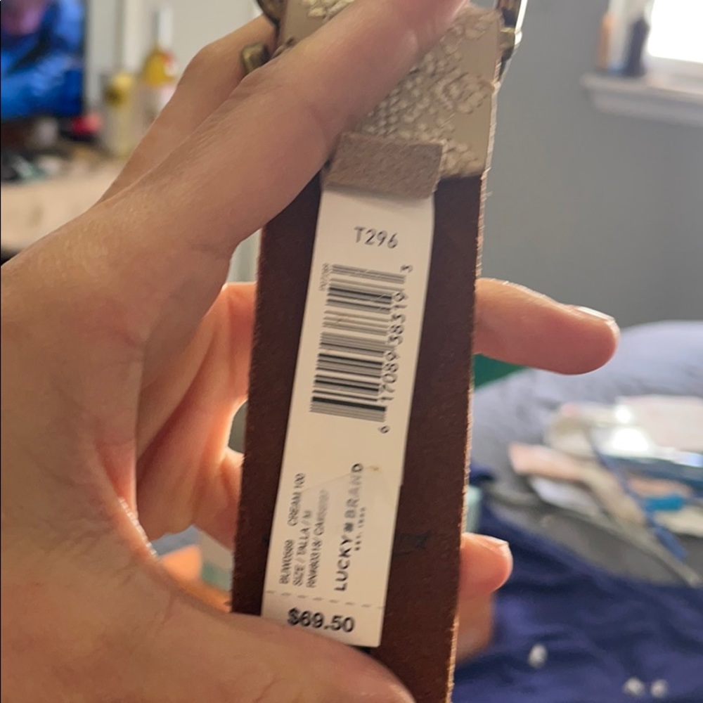Lucky Cream belt